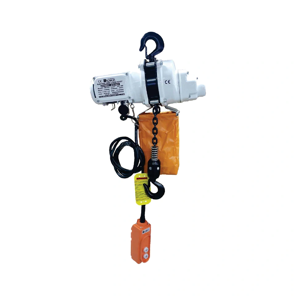 500kg Duke Mini Electric Hoists and Builder’s Hoist — DU-901 — catalogue photograph