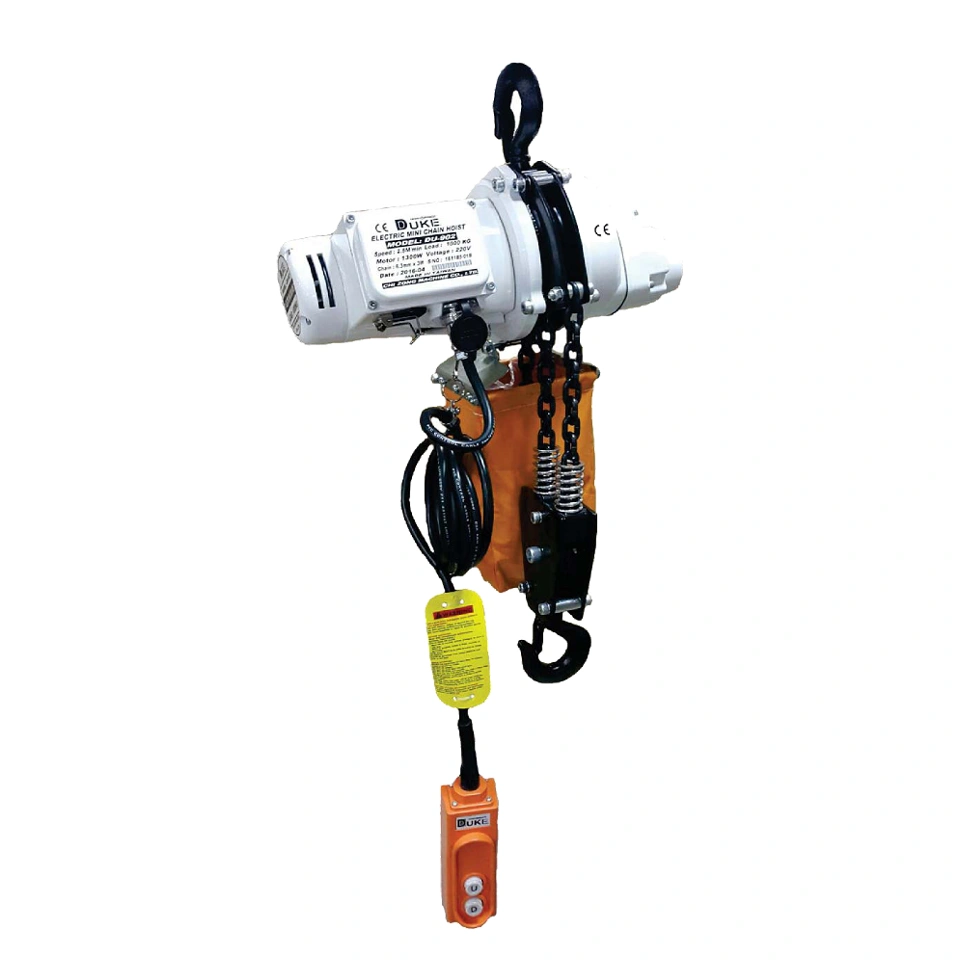 1,000kg Duke Mini Electric Hoists and Builder’s Hoist — DU-902 — catalogue photograph