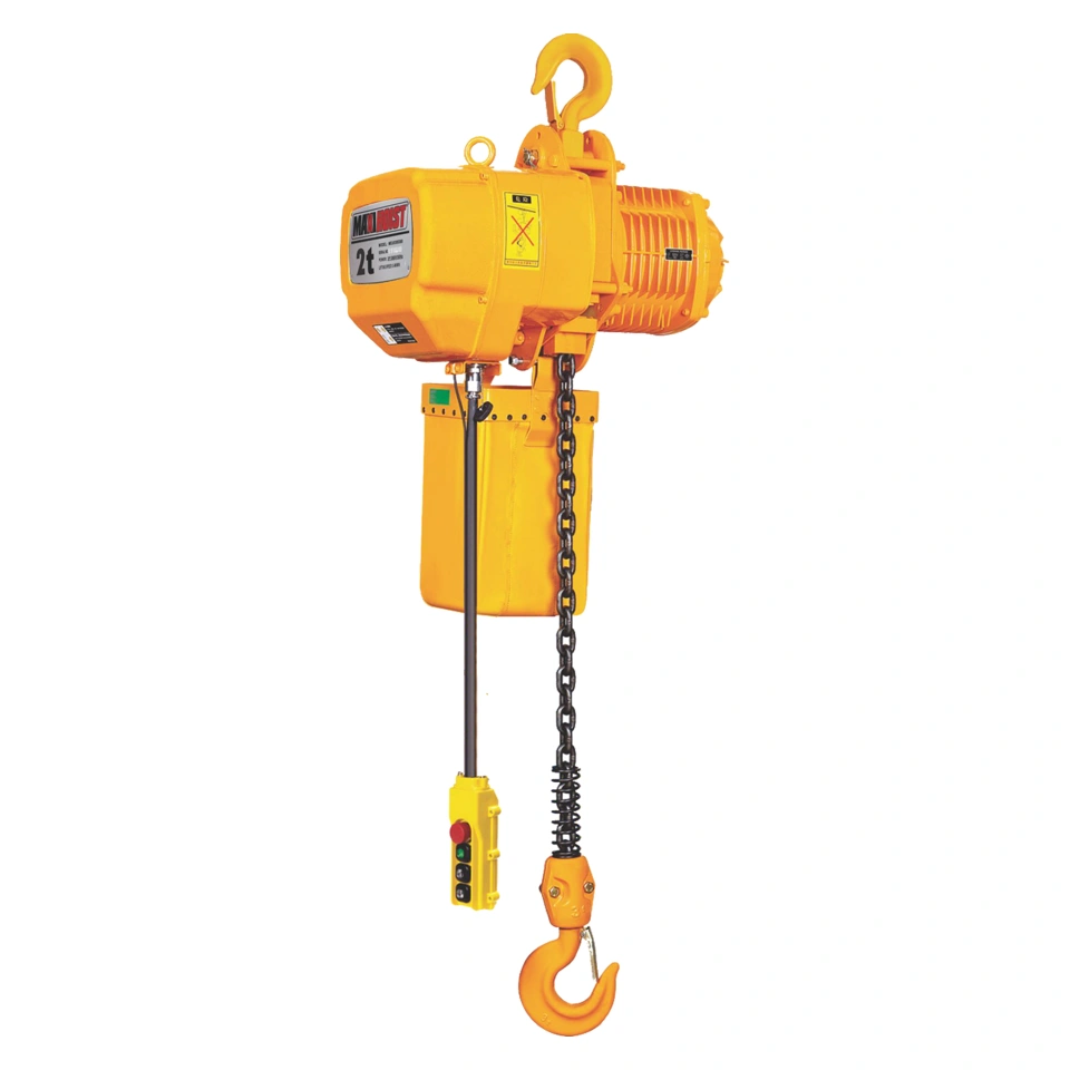 2T MaxiHoist Electric Chain Hoist — MEU020S380/2F — catalogue photograph