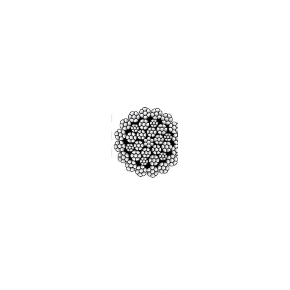 35 x 7 WMC Compacted Wire Rope — Ungalvanised steel — catalogue photograph